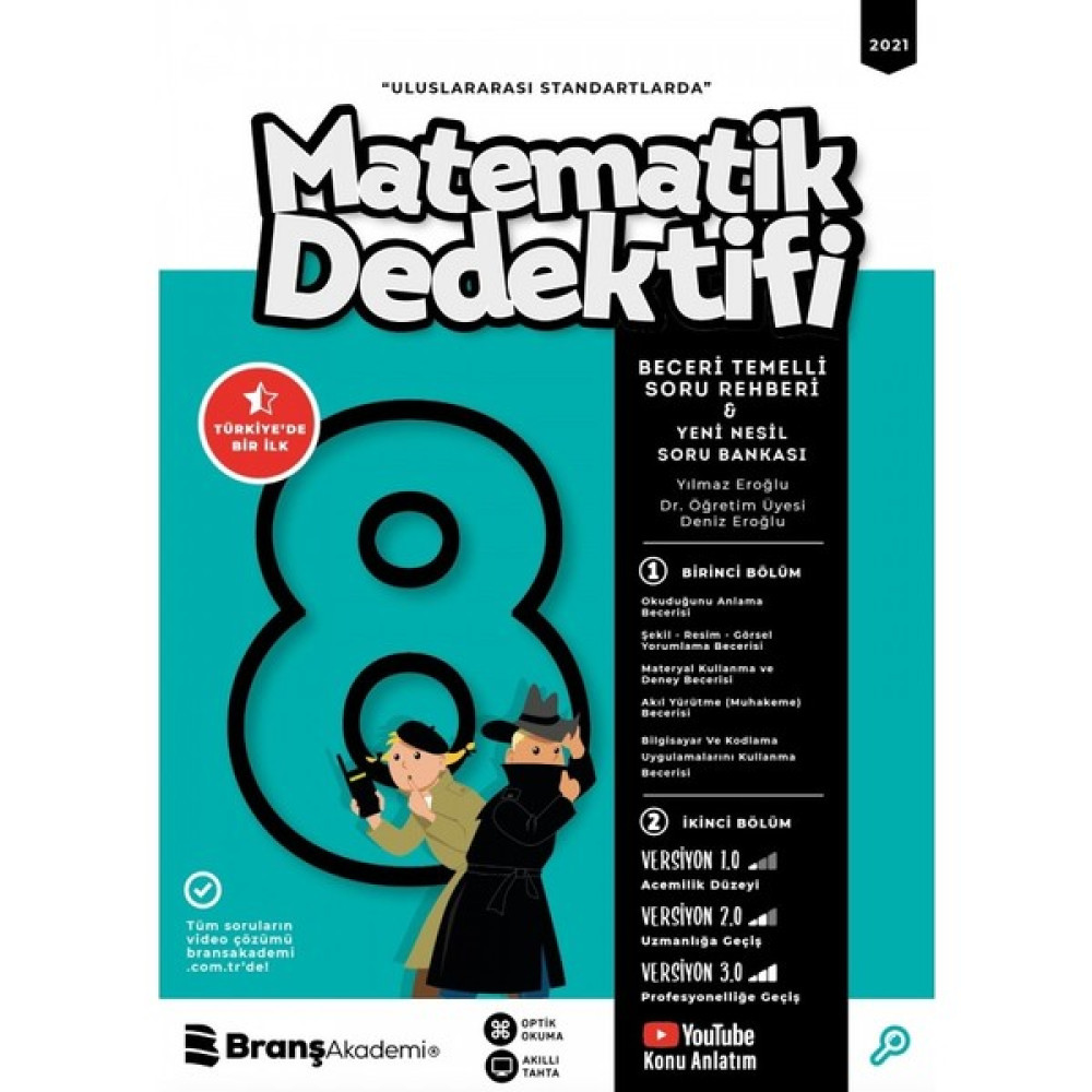Branş Akademi 8. Sınıf Matematik Dedektifi Soru Bankası Ders Sınav Kitapları Fiyatı