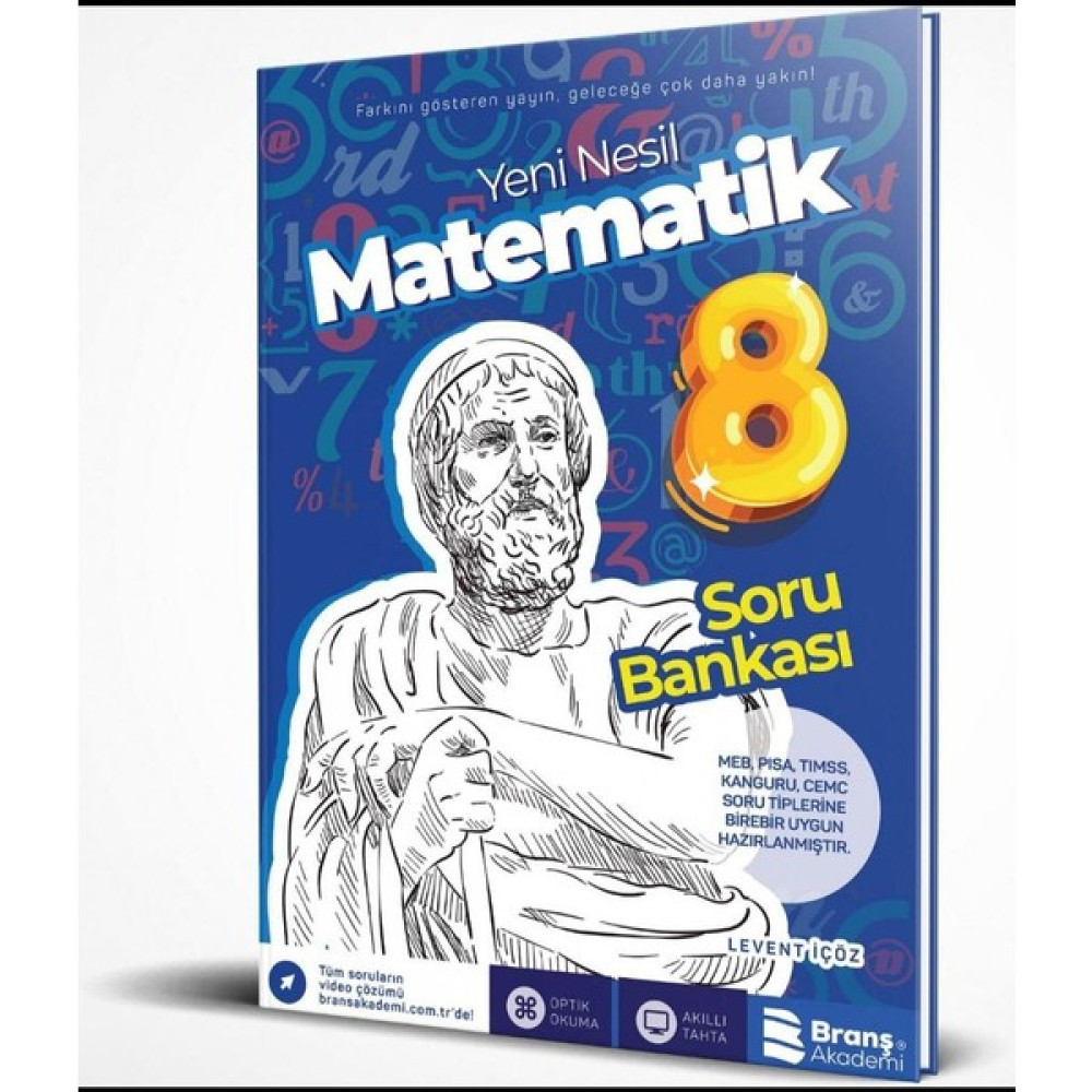 Branş Akademi 8. Sınıf Yeni Nesil Matematik - LGS - Levent İçöz Matematik Fiyatı