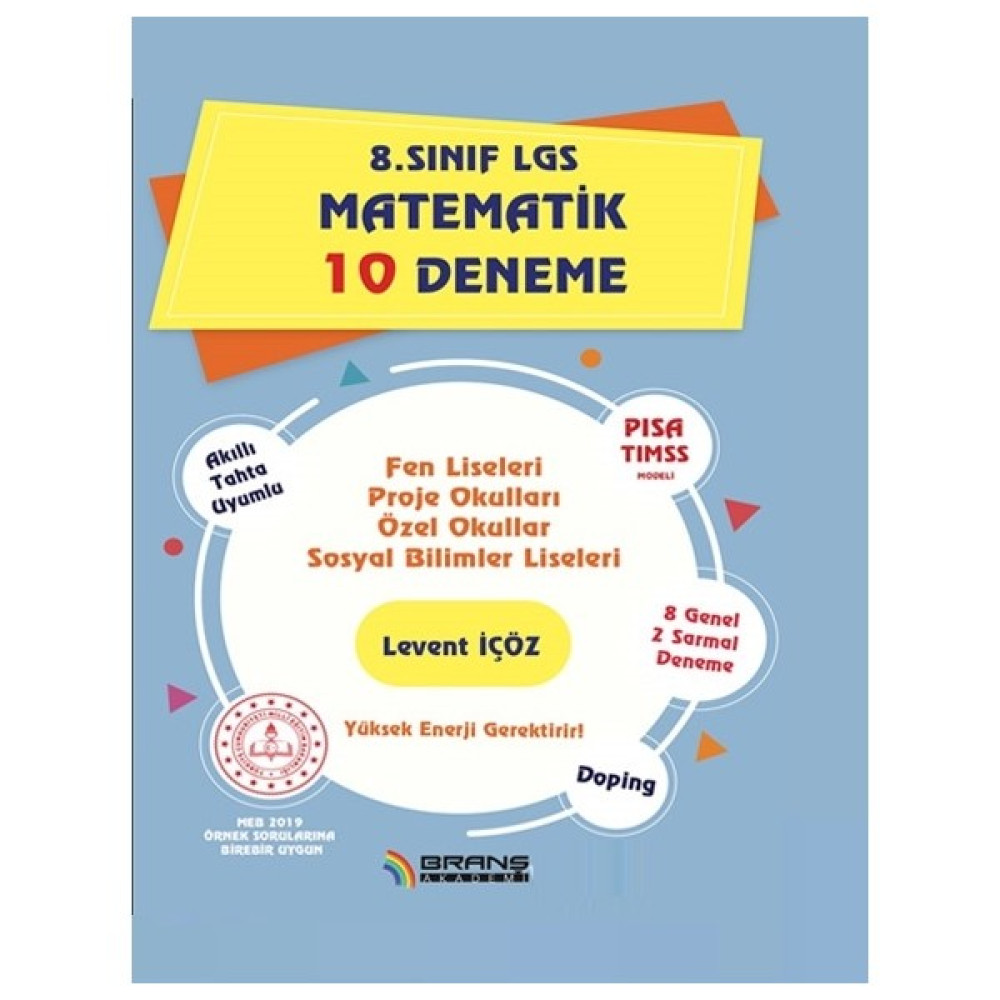 Branş Akademi LGS Matematik 10 Deneme 2019 Ders Sınav Kitapları Fiyatı