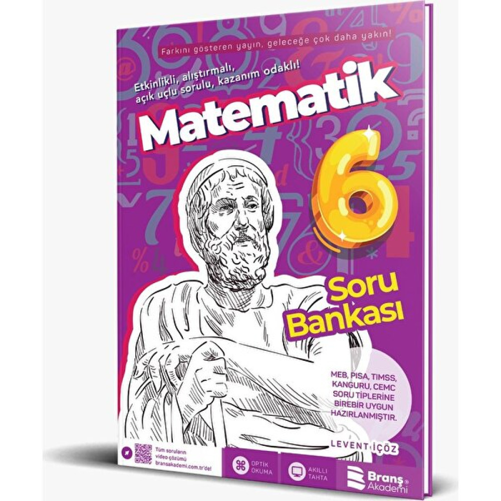 Branş Akademi Yayınları 6.Sınıf Matematik Soru Bankası - Levent İçöz Matematik Fiyatı
