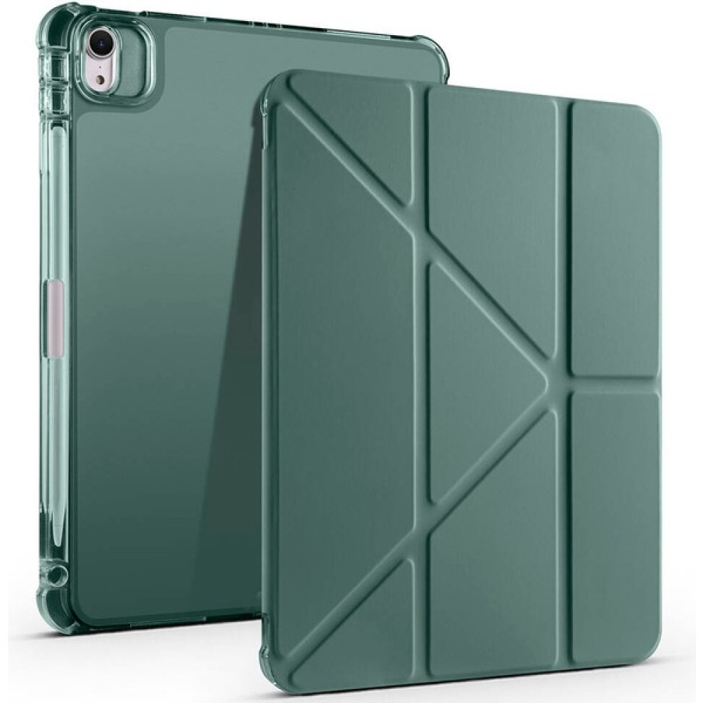 Branzino Apple iPad Air 11INÇ M2 2024 Kılıf Kalem Şarj Bölmeli Case A2902 A2903 A2904 - Koyu Yeşil Tablet Kılıfı Fiyatı