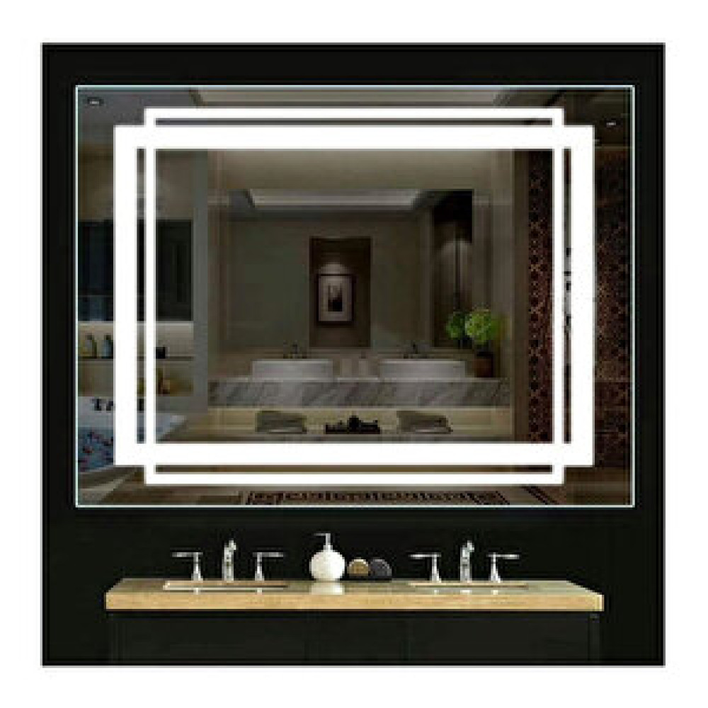Brat K76080 Led Işıklı On/off Düğmeli Flotal Ayna 60x80 cm Banyo Aynası Fiyatı