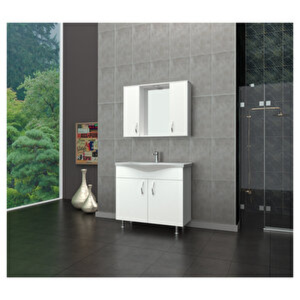 Brat Lale 2 Kapaklı Banyo Dolabı 100 Cm Banyo Dolabı / Mobilyası Fiyatı