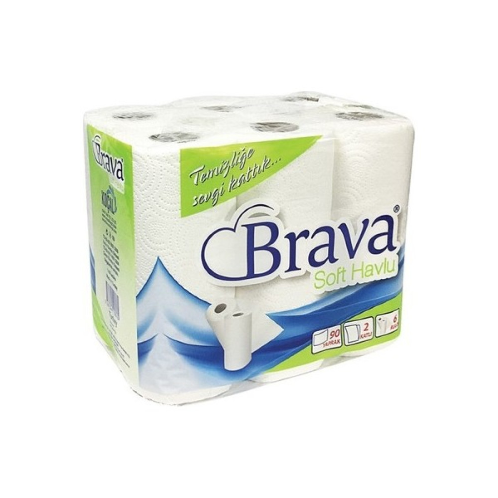 Brava 6'lı Havlu Peçete - Beyaz Kağıt Havlu Fiyatı
