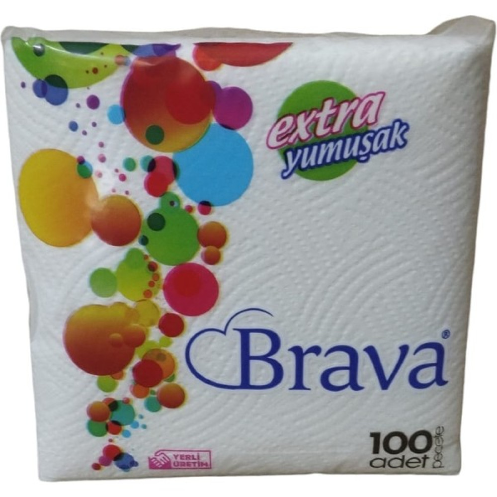 Brava Kare Peçete 30 x 30 cm Ekstra 100'lü Peçete Fiyatı