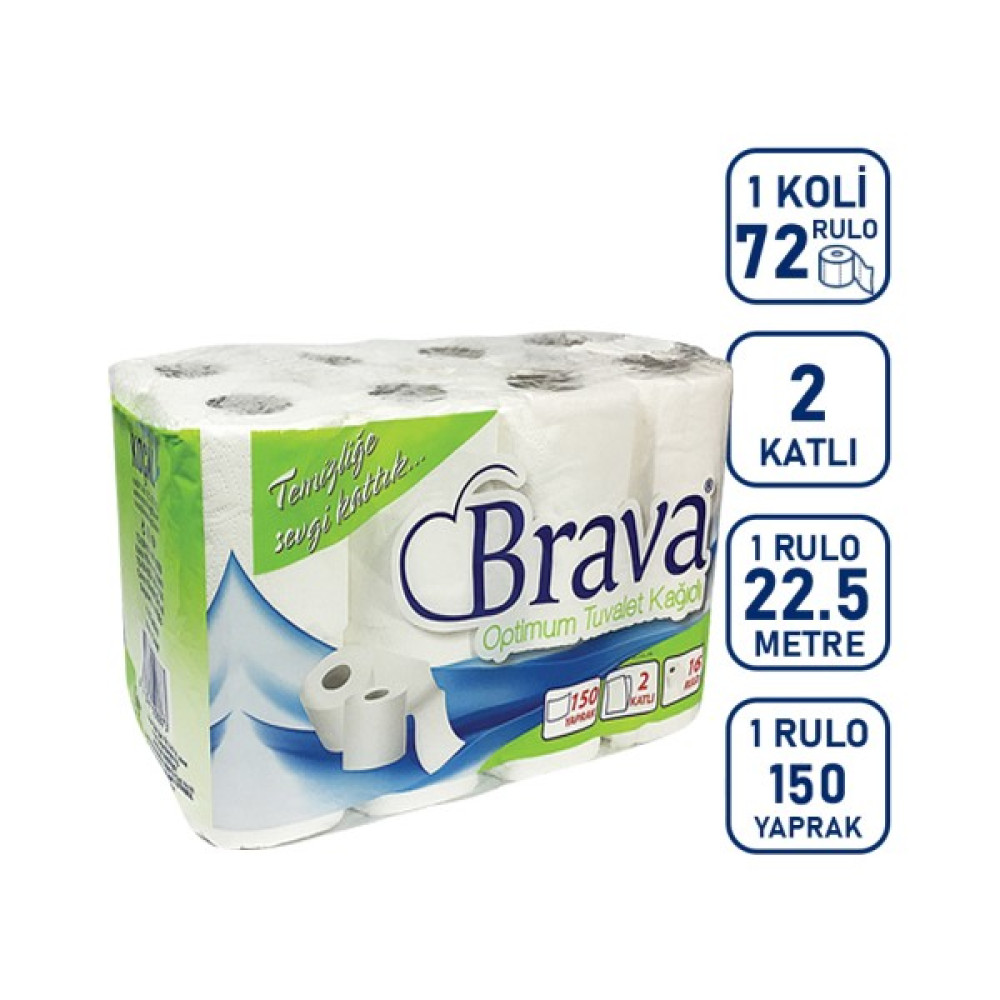 Brava Optimum 72 'li 2 Katlı Tuvalet Kağıdı Oto Boyaları Fiyatı
