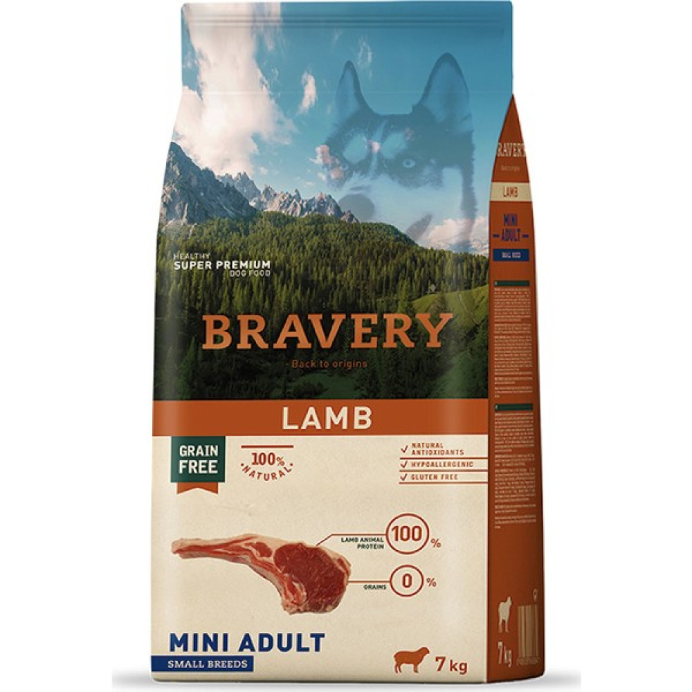 Bravery Küçük Irk Yetişkin Köpek Maması Kuzu Etli Küçük Taneli 7 Kg. - Mını Adult Lamb Small Breeds 7 Kg. Evcil Hayvan Ürünleri Fiyatı