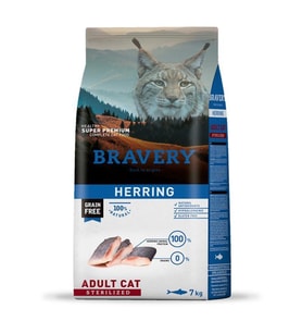 Bravery Tahılsız Kısırlaştırılmış Ringa Balıklı Yetişkin Kedi Maması 7 kg Evcil Hayvan Ürünleri Fiyatı