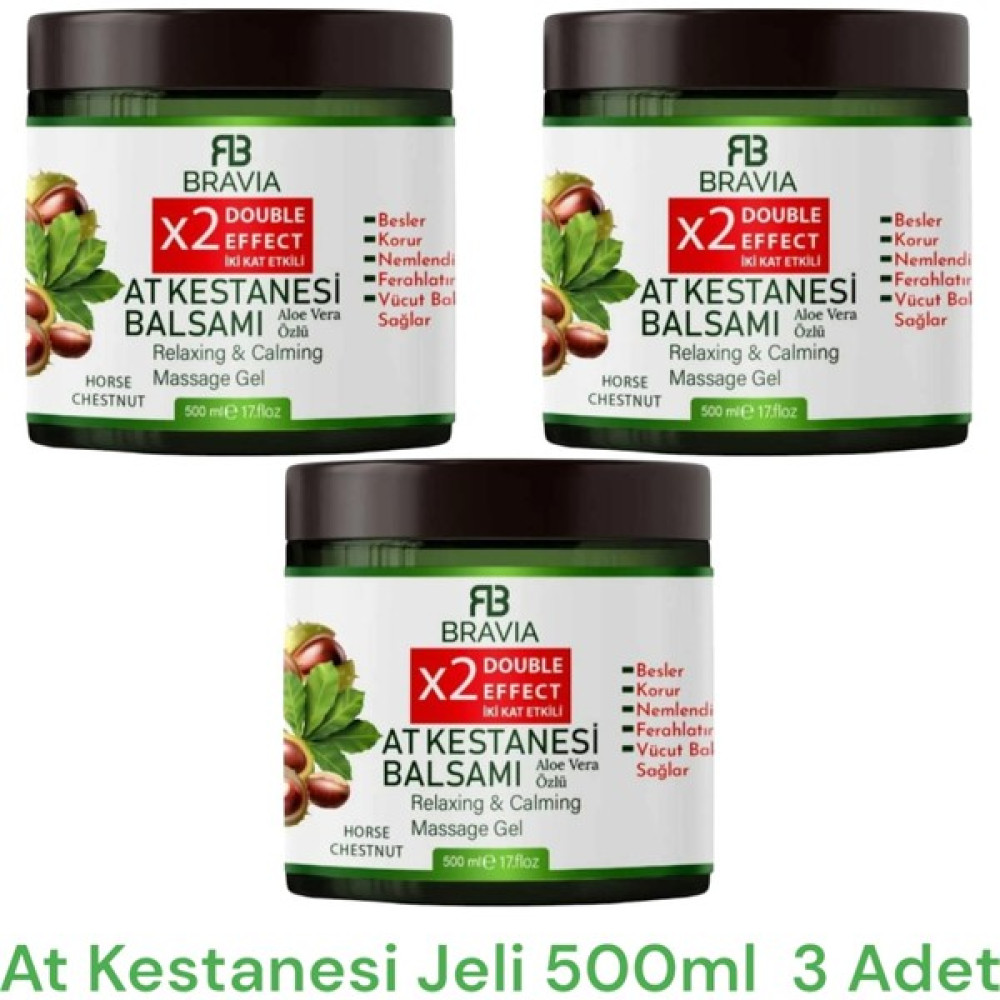 Bravia At Kestanesi Jeli Kremi 500 ml 3 Adet Nemlendiriciler Fiyatı
