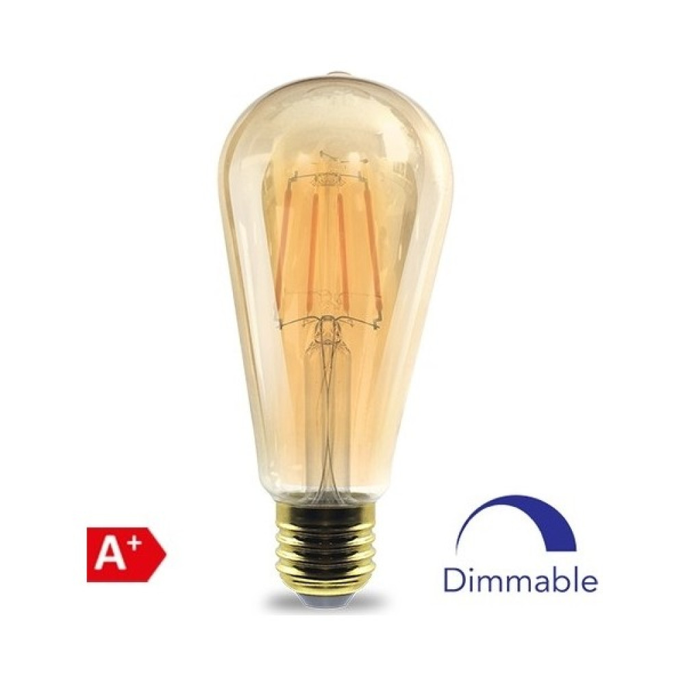 Braytron Dim Edilebilir 6W Rustik LED Ampul BB46-60620 - Beyaz Tasarruflu Ampul Fiyatı
