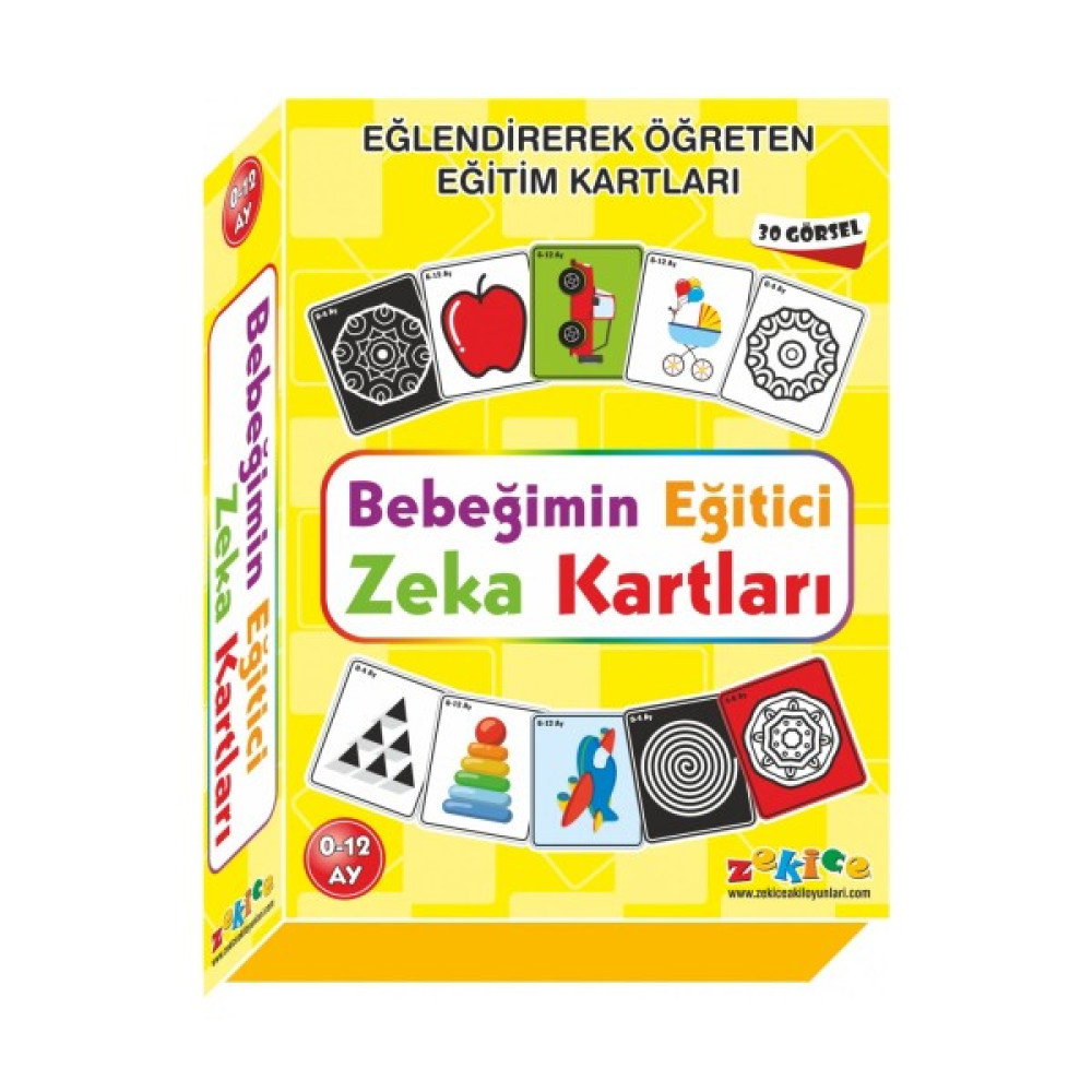 BRC Desing Bebeğimin Ilk Eğitici Zeka Kartları - Beyaz Eğitici Oyuncak Fiyatı