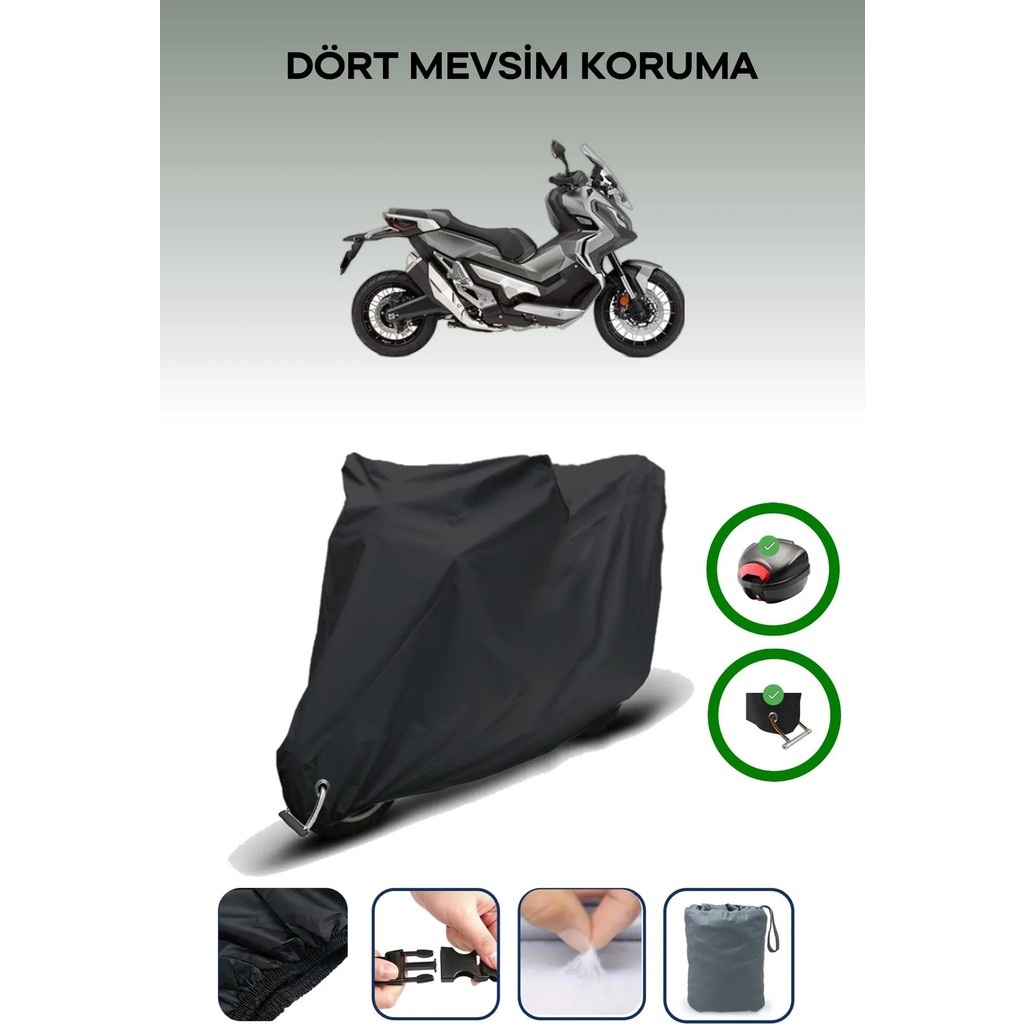 Breen Honda X-Adv 350 Siyah Motosiklet Brandası Arka Çanta Uyumlu Motorsiklet Brandaları Fiyatı