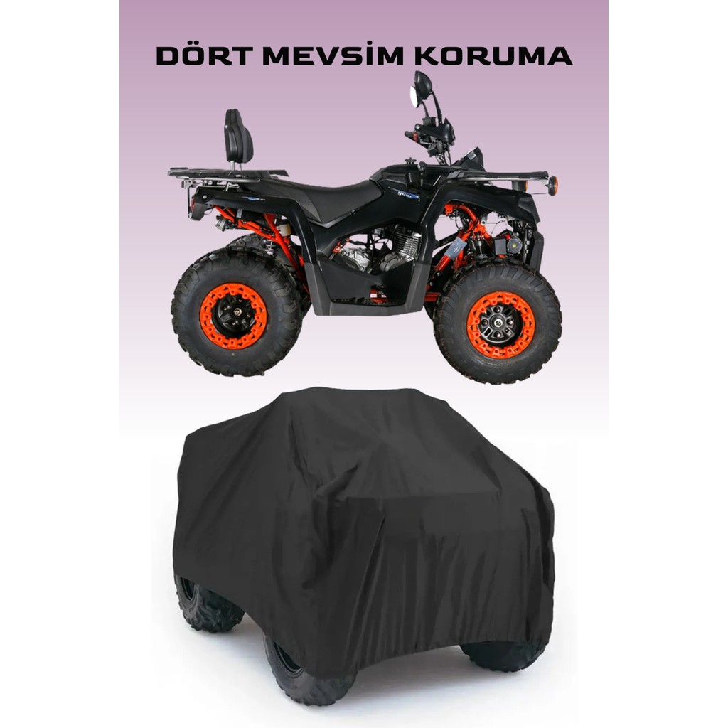 Breen Yuki YK250ST-2 Uyumlu Atv Su Geçirmez Brandası -Siyah Motorsiklet Brandaları Fiyatı