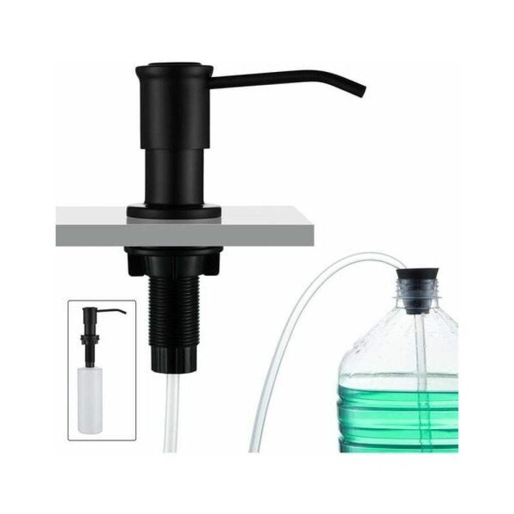 Breeze Ankastre Sabunluk, Mutfak Lavabo Sabunluk, 500ml Şişe Ve 1.0m Uzatma Seti İle Ankastre Sabunluk, Üstten Dolum, Siyah Zhuoxuan (Yurt Dışından) Sabunluk Fiyatı