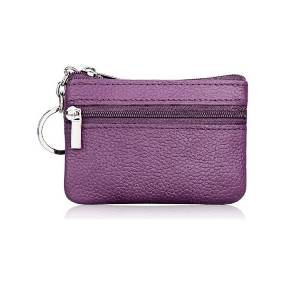 Breeze Deri Küçük Cüzdan Kart Tutucu Mini Anahtarlık Bozuk Para Çantası Kadın Mor 10X7CM (Yurt Dışından) Bayan Cüzdan Fiyatı