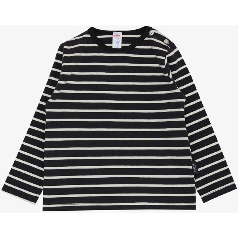 Breeze Erkek Bebek Uzun Kollu T-Shirt Patlı Çizgili 9 Ay-3 Yaş Siyah Bebek T-shirt Fiyatı