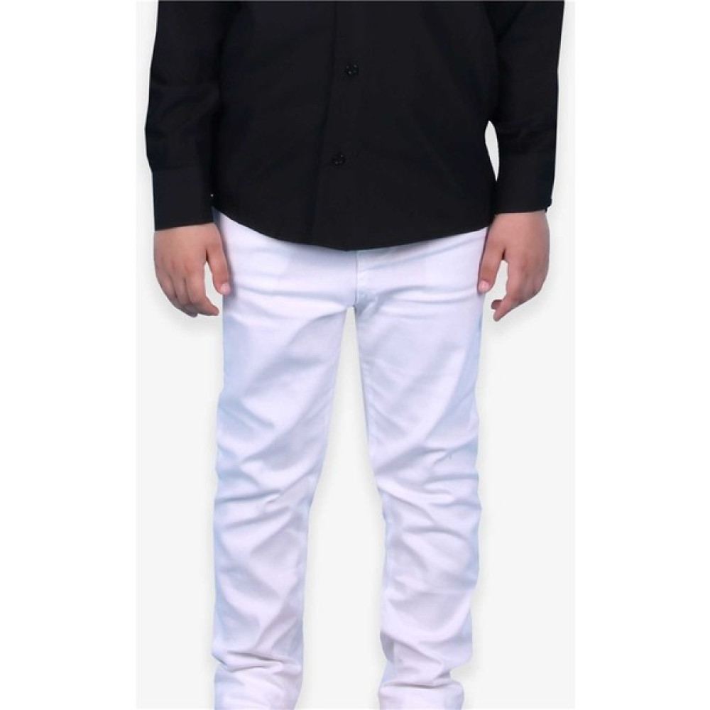 Breeze Erkek Çocuk Gabardin Pantolon Beyaz (5-14 Yaş) Erkek Çocuk Pantolon Fiyatı