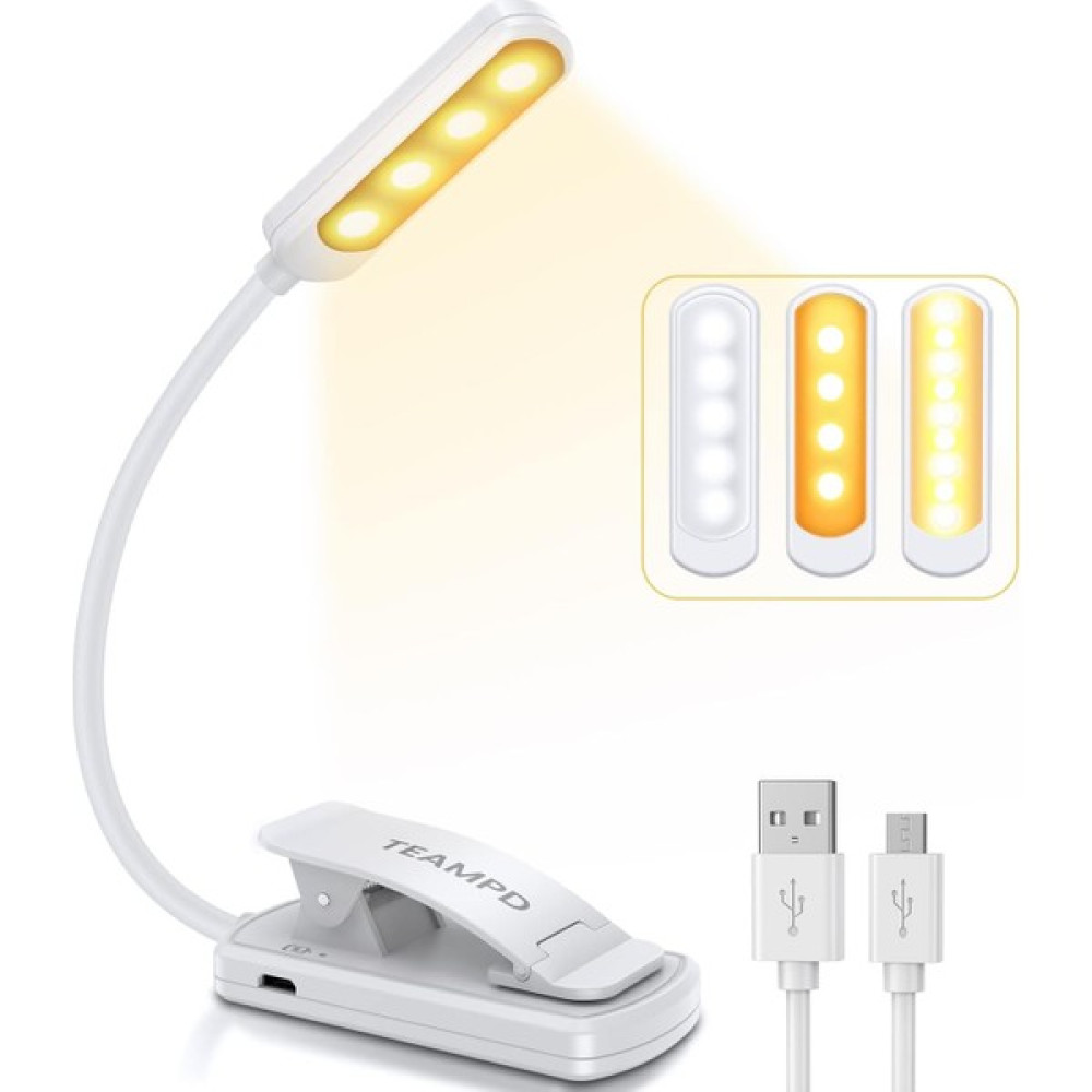 Breeze Okuma Işığı, 9 Led Okuma Işığı Usb Şarj Edilebilir Klipsli Lamba, 360° Esnek Boyun, 3 Sıcaklık (Yurt Dışından) Kafa Feneri Fiyatı