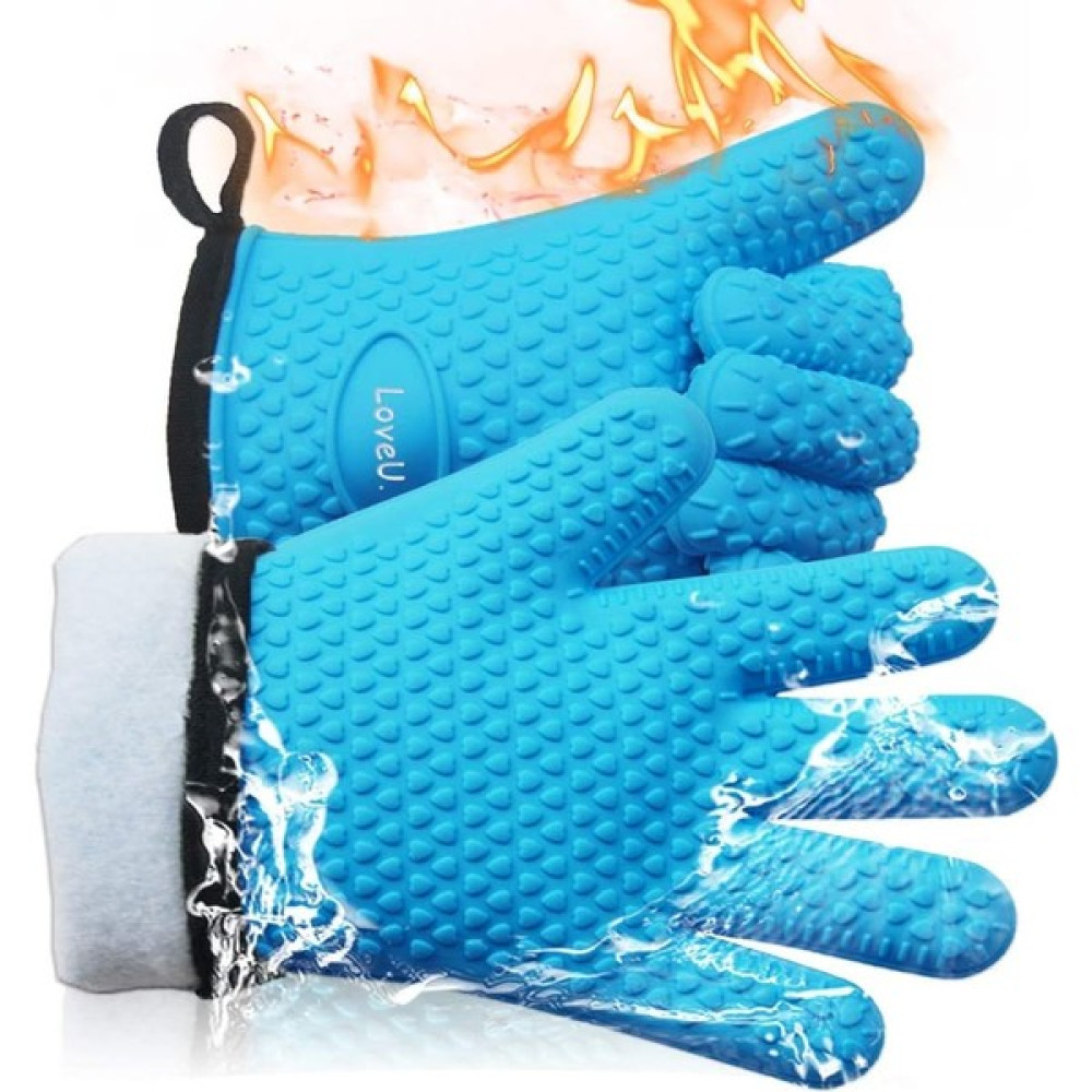 Breeze Silikon ve Pamuklu Çift Mutfak Eldiveni, Isıya Dayanıklı Barbekü Eldivenleri / Pişirme Eldivenleri / Fırın Eldiveni, Pişirme ve Izgara Için ... Mutfak Eldiveni Fiyatı