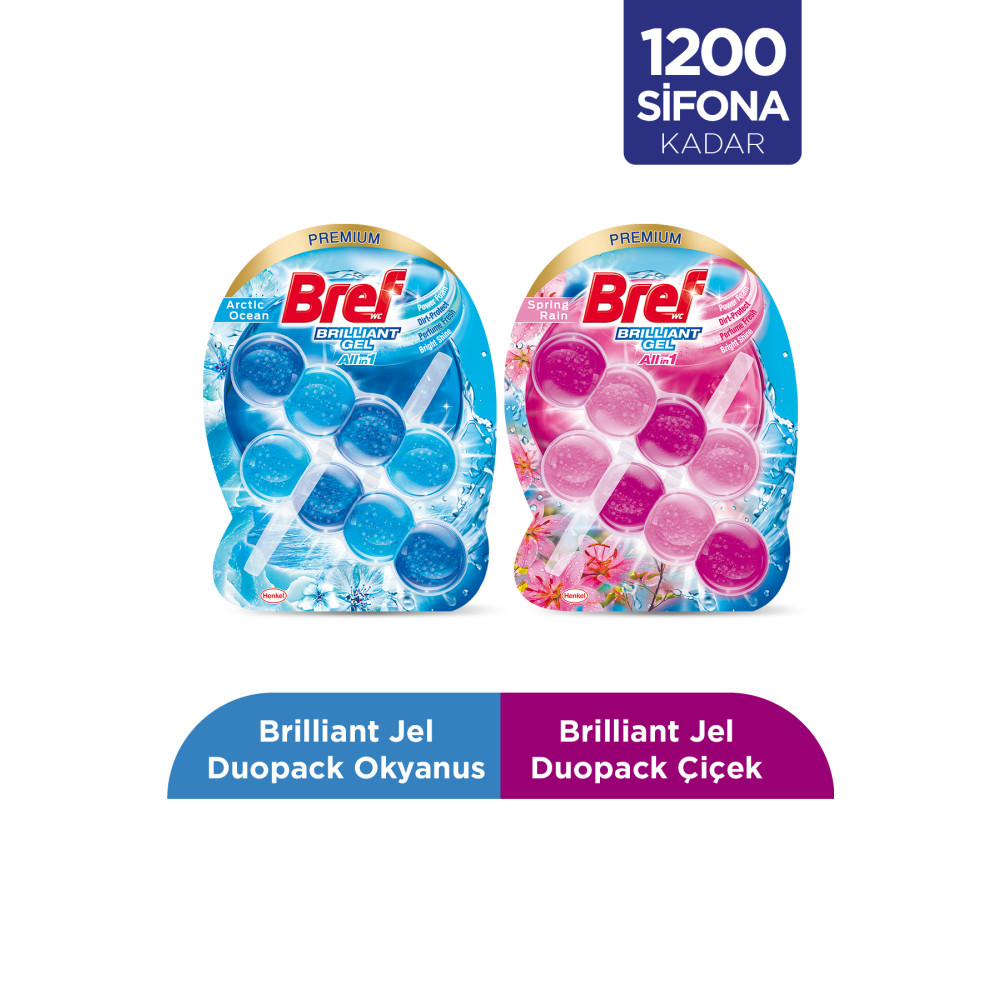 Bref Brilliant Gel Tuvalet Bloğu Çiçek Ikili & Okyanus Ikili (2Lİ SET) Oda Kokusu Fiyatı