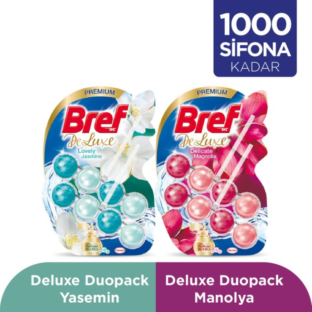 Bref Deluxe Katı Tuvalet Bloğu Yasemin İkili & Manolya İkili (2'li Set) Temizlik Malzemeleri Fiyatı