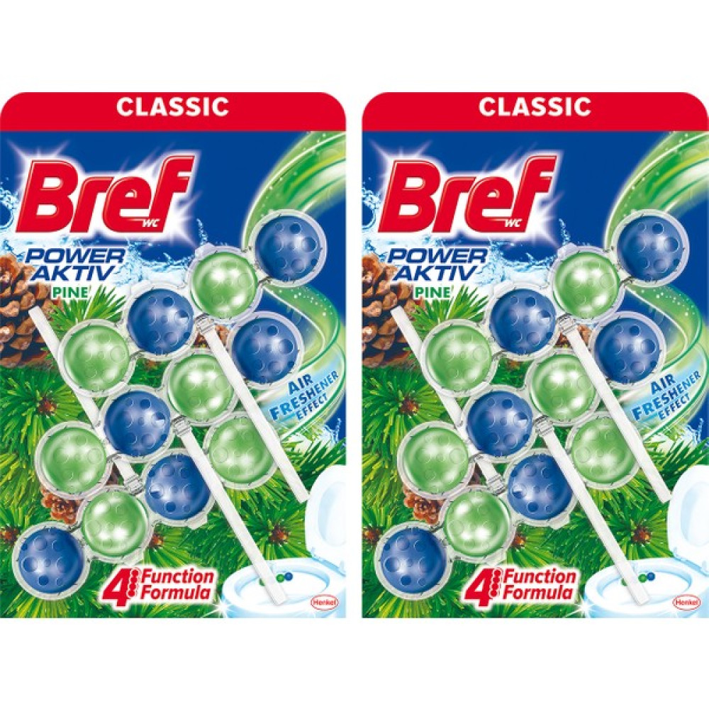 Bref Power Aktif Çam Kokulu 3'lü Katı Klozet Koku Giderici x 2 Adet Temizlik Malzemeleri Fiyatı