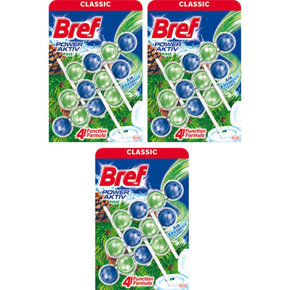 Bref Power Aktif Çam Kokulu 3'lü Katı Klozet Koku Giderici x 3 Adet Temizlik Malzemeleri Fiyatı