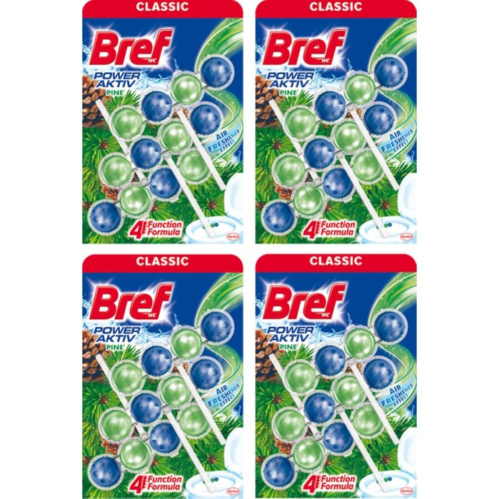 Bref Power Aktif Çam Kokulu 3'lü Katı Klozet Koku Giderici x 4 Adet Temizlik Malzemeleri Fiyatı