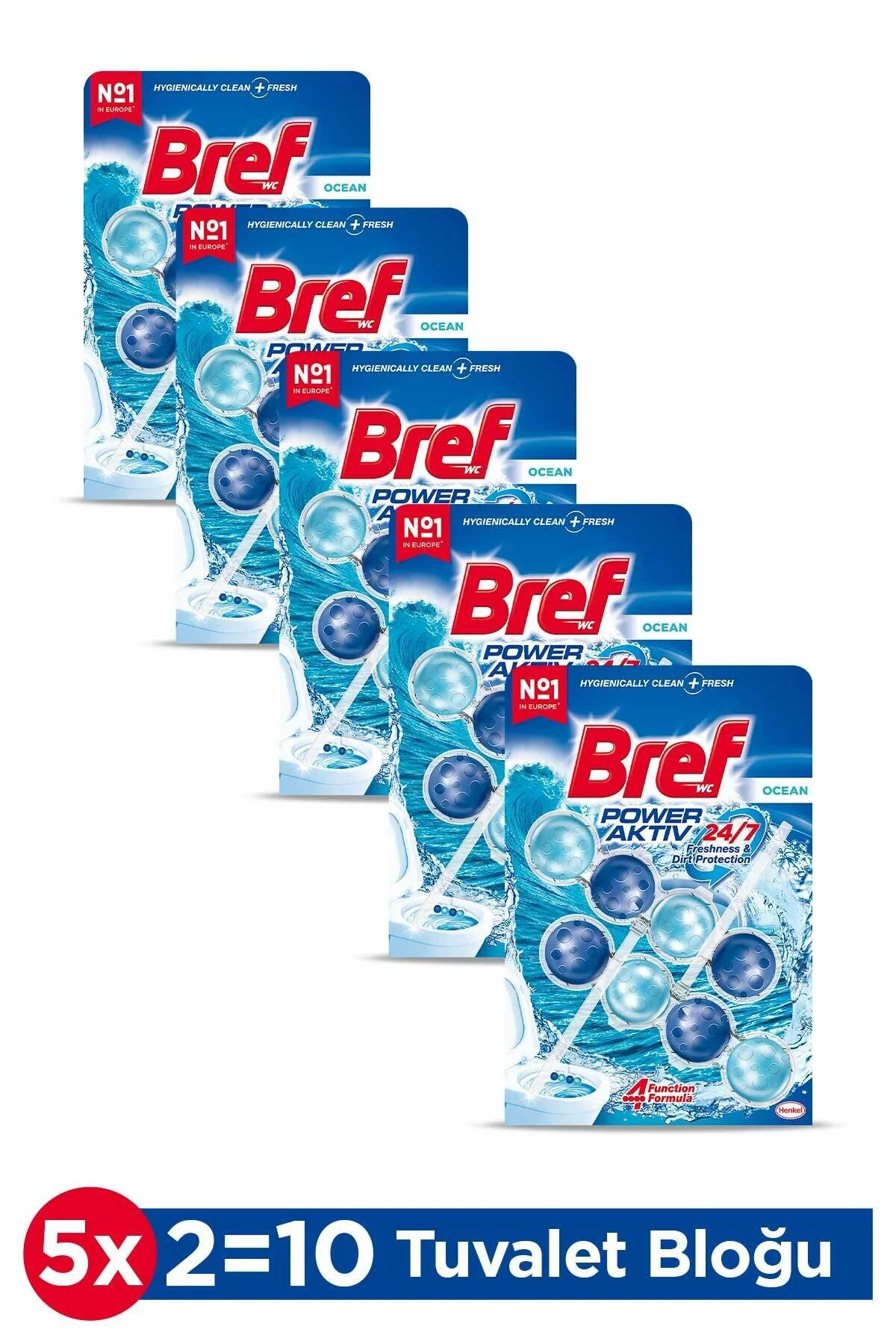 Bref Power Aktiv Katı Tuvalet Bloğu 5 Adet Okyanus Ikili (5Lİ SET)" Oda Kokusu Fiyatı