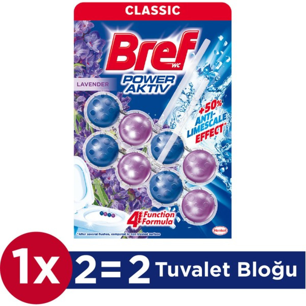 Bref WC Power Aktiv Duopack Katı Tuvalet Bloğu Lavanta Temizlik Malzemeleri Fiyatı