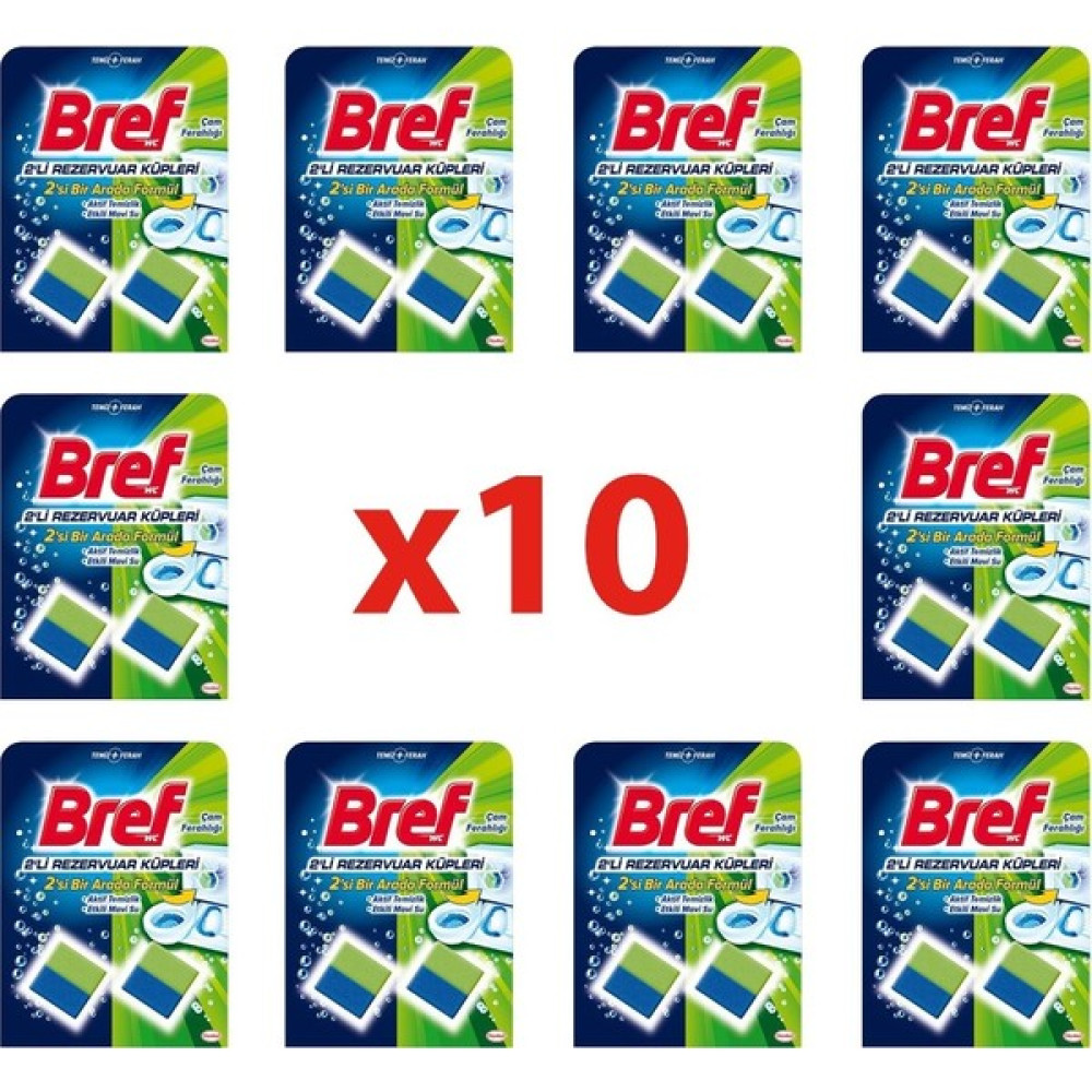 Bref WC Temizleme Küpü Çam Rezervuar Blok 2'li 10'lü Set Temizlik Malzemeleri Fiyatı