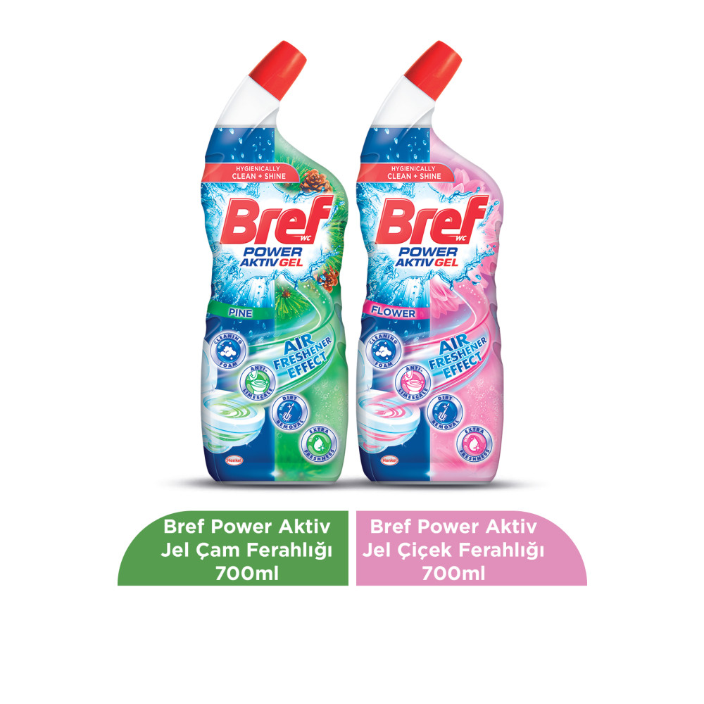 Bref WC Tuvalet Temizleyici Jel 2 x 700ml 1 Çiçek Ferahlığı + 1 Çam Ferahlığı Oda Kokusu Fiyatı