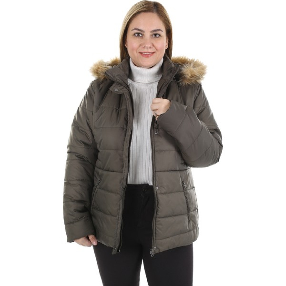 Brendon Kadın Büyük Beden Mont 527 Haki/khaki 20W53000527 Bayan Mont Fiyatı