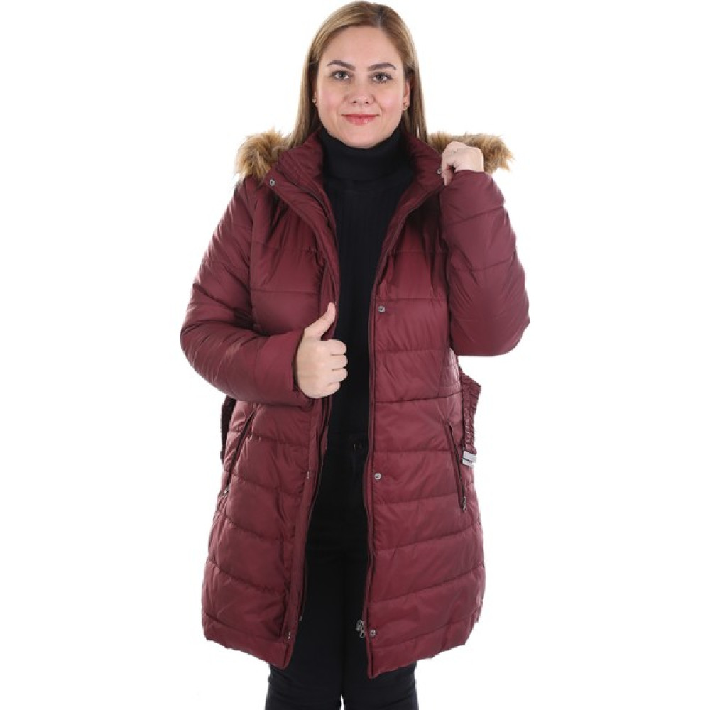 Brendon Kadın Büyük Beden Mont Y526 Bordo/maroon 20W32000526 Bayan Mont Fiyatı