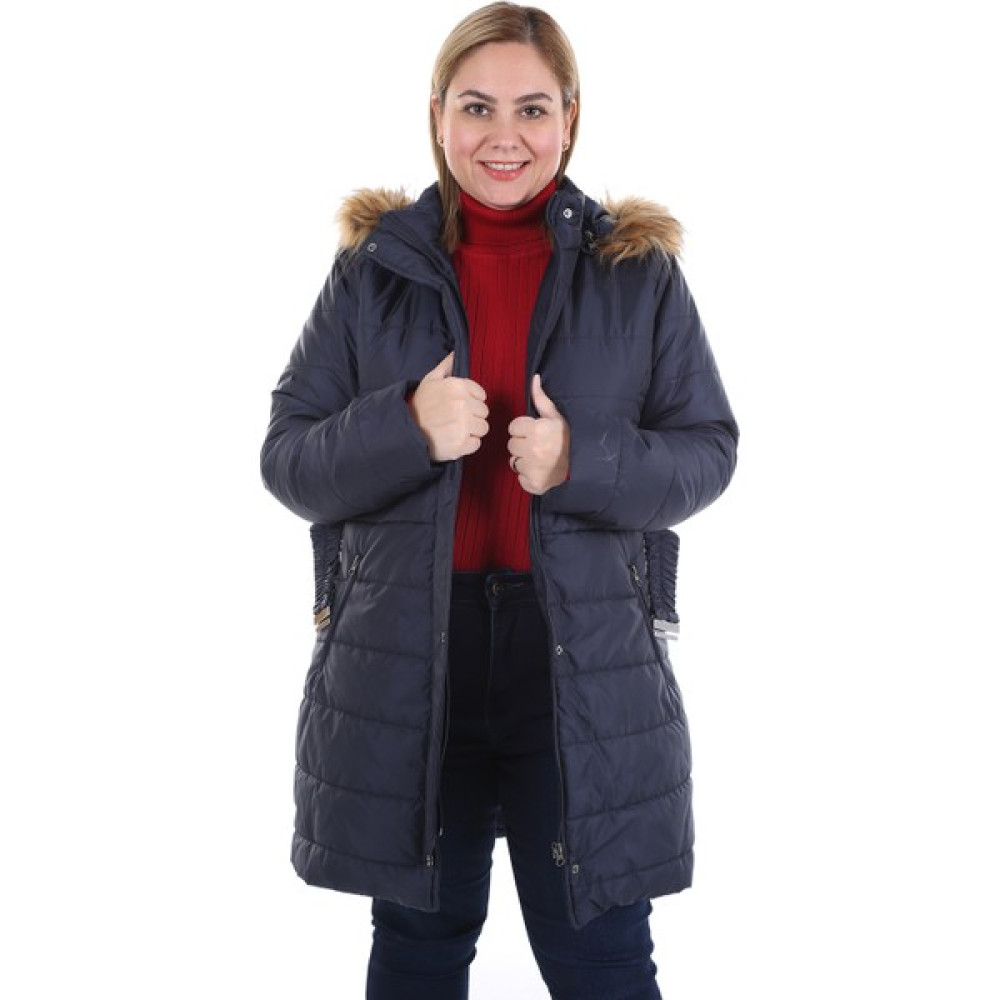 Brendon Kadın Büyük Beden Mont Y526 Lacivert/navy 20W32000526 Bayan Mont Fiyatı