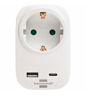 Brennenstuhl Premium Serisi Tek Soketli 18W Hızlı Şarj Özellikli 1 Typ-C + 1 Usb' Li Şarj Korumalı Priz - Beyaz Oto Boyaları Fiyatı