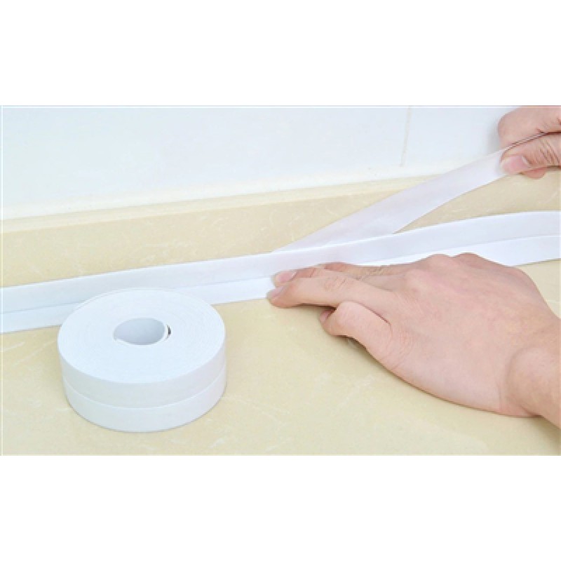 Brentino Beyaz Susızdırmaz Lavabo Kenar Bandı 3,2m Kendinden Yapışkanlı Mutfak Banyo Köşe Şerit Bant - 3.2 METRE Diğer Fiyatı
