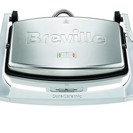 Breville VST026X 2400 W Çelik Tek Yönlü Plakalı Izgara ve Tost Makinesi Gri