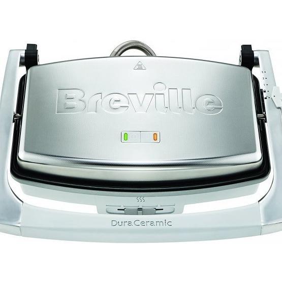 Breville VST026X 2400 W Çelik Tek Yönlü Plakalı Izgara ve Tost Makinesi Gri