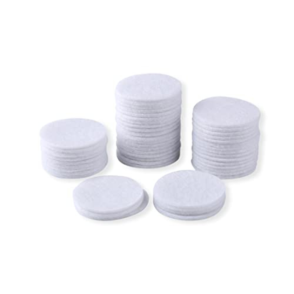 Briartw 100 Pieces Alcohol Ink Mini Applicator Tool Felts, Round Replacement Felts for Card Making Embossing Painting Rendering