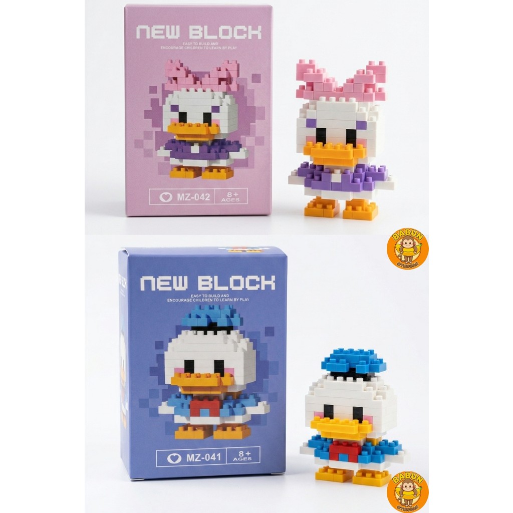 Bricks Daisy & Donald Temalı 2’li Mikro Blok Seti - Hediye Seti Figür Yapım Bloğu Diğer Fiyatı