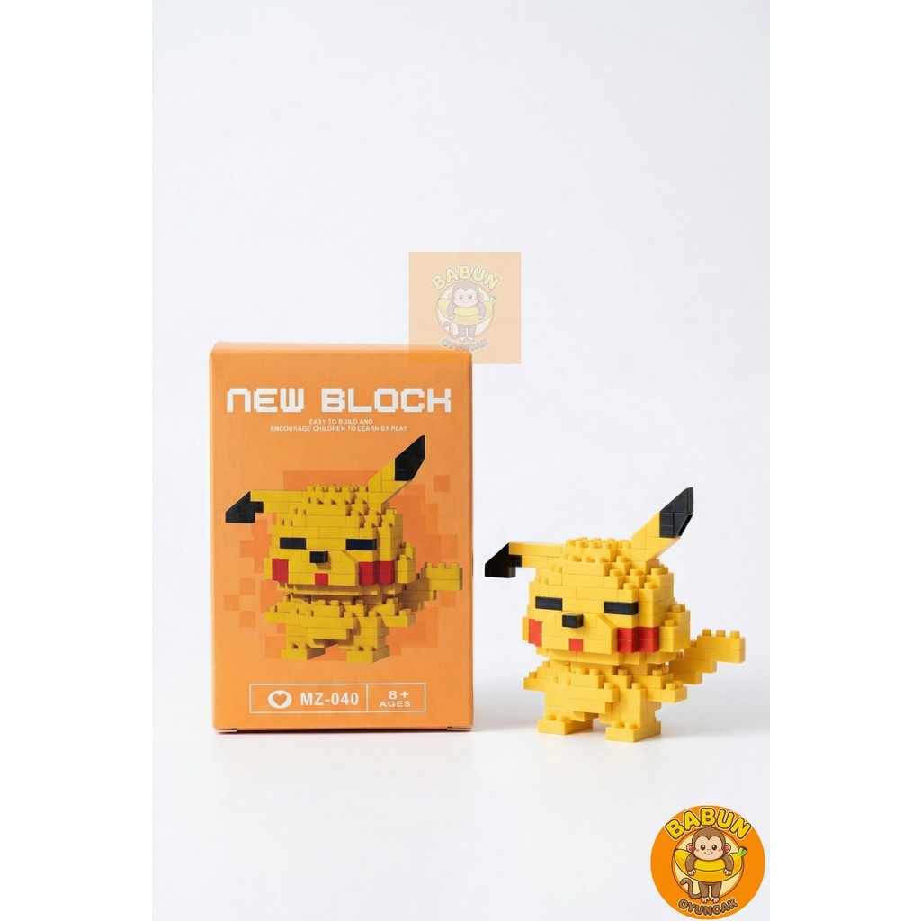 Bricks Pikaçu Karakter Figürü 3D Yapboz Puzzle Yapı Oyuncakları Diğer Fiyatı