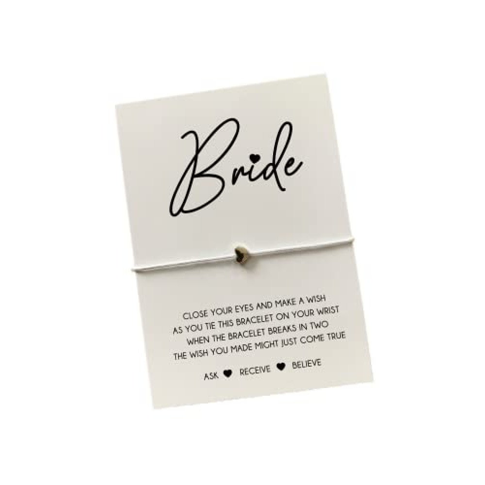 Bride wish string bracelet | Gift for the bride | Bride bracelet | Bride gift | Gift for bride to be | Bride to be bracelet