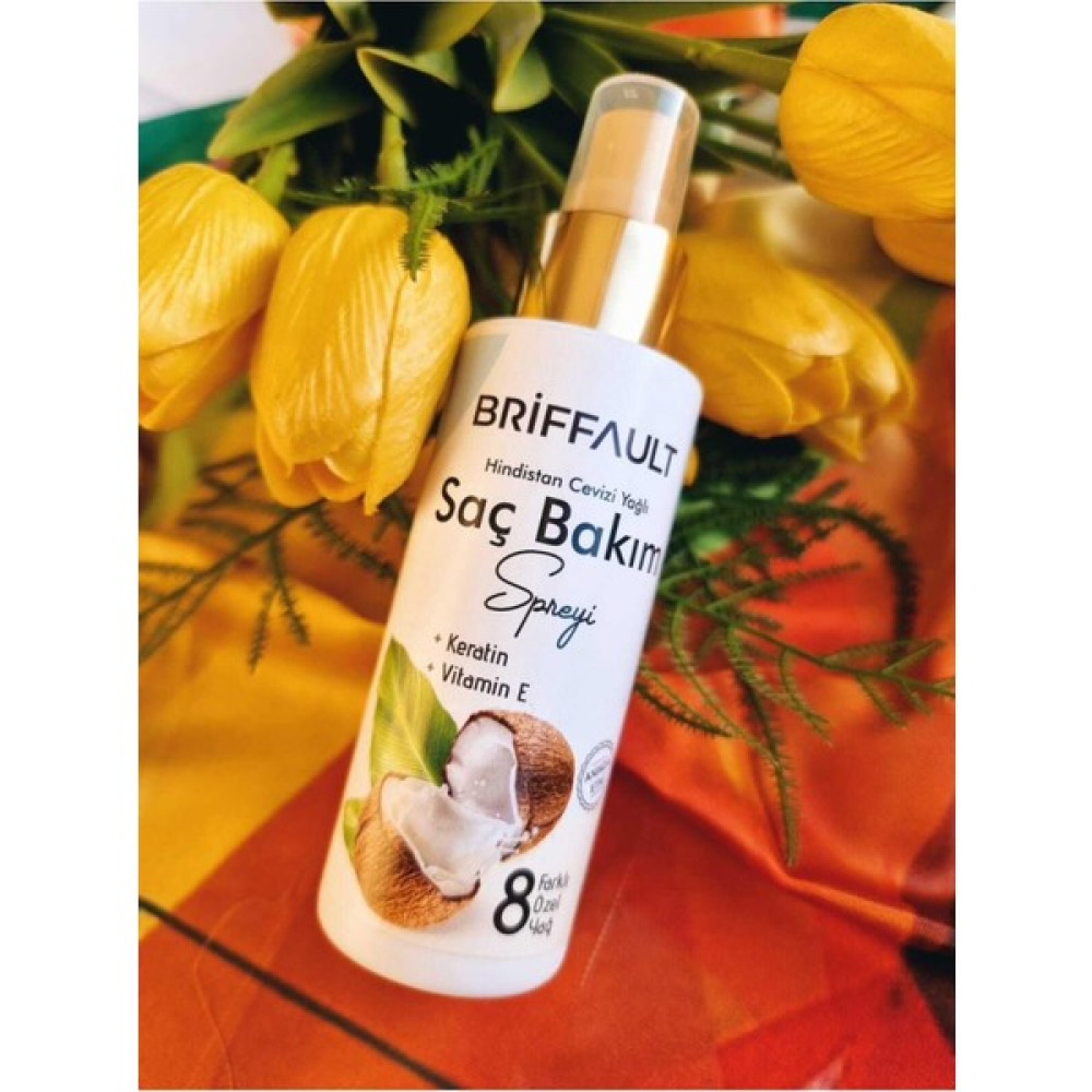 Briffault Yıpranmış Kuru Saçlar Için Hindistan Cevizli Kolay Tarama & Kırık Uç Onarıcı Saç Bakım Spreyi 120ML Saç Şekillendirici Sprey Fiyatı
