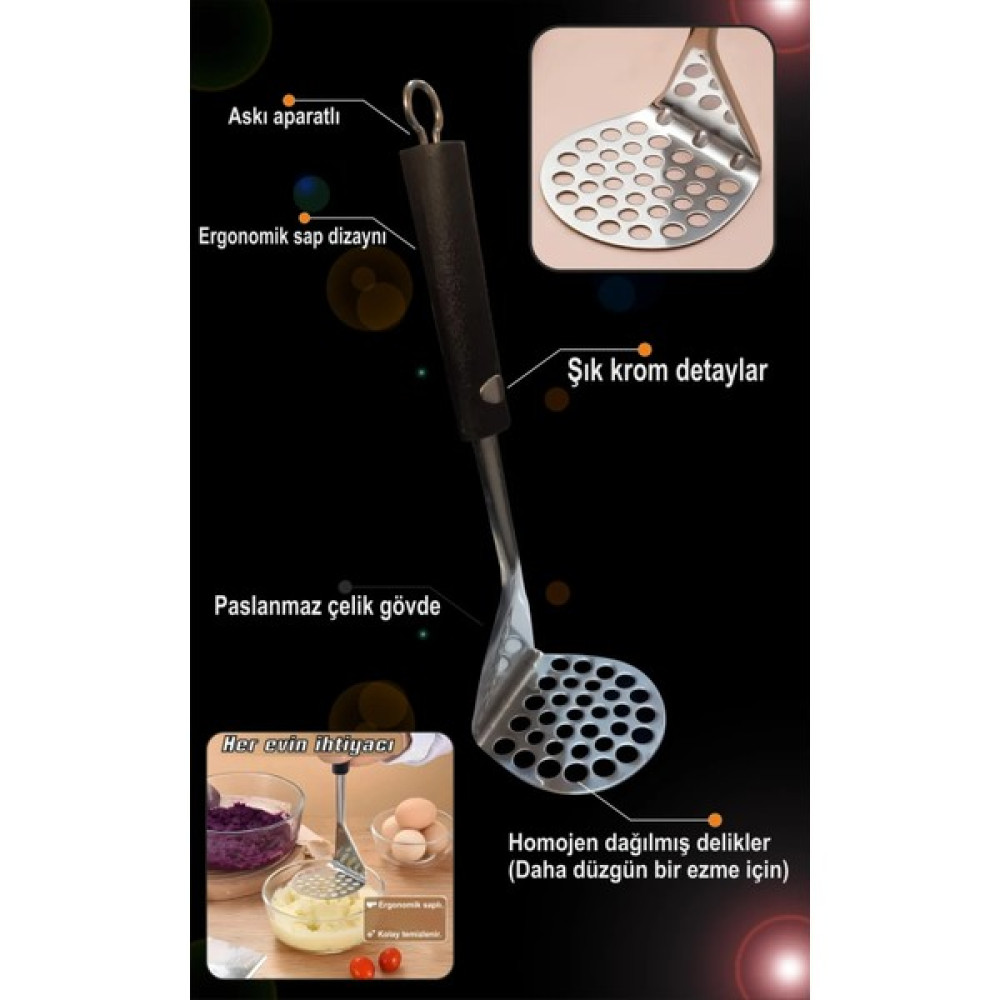 Bright Çelik Metal Patates Ezici - Siyah Oto Boyaları Fiyatı