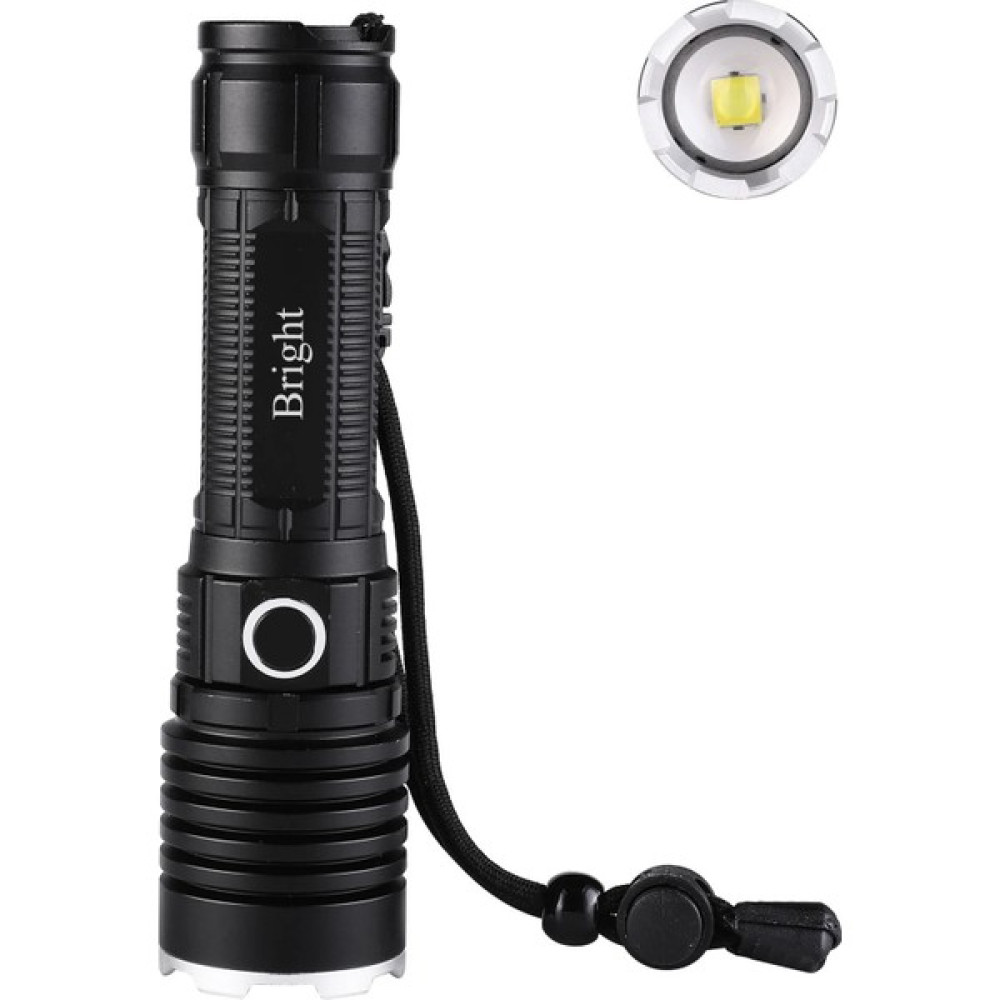Bright GHT-5761 XP50 LED 3 Mod Zoomlu Yağmur Suyu Geçirmez Şarjlı El Feneri El Feneri Fiyatı