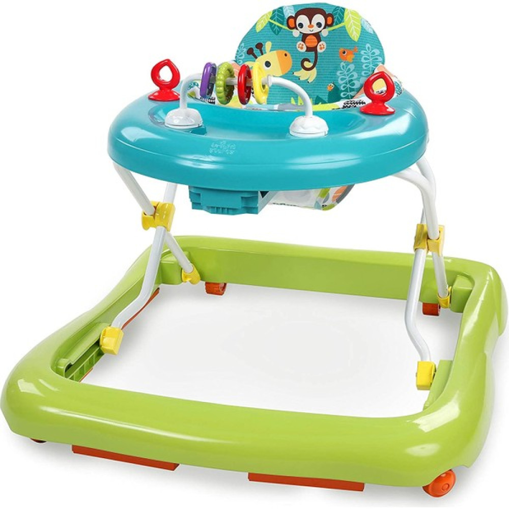 Bright Parlak Başlangıçlar, Katlanır Bebek Yürüteç, Ilk Adımlar, Kıkırdayan Safari, 6 Aydan Büyük, Çok Renkli, 71,12 x 63,5 x 50,8 Cm; 2.22 kg Yürüteç Fiyatı