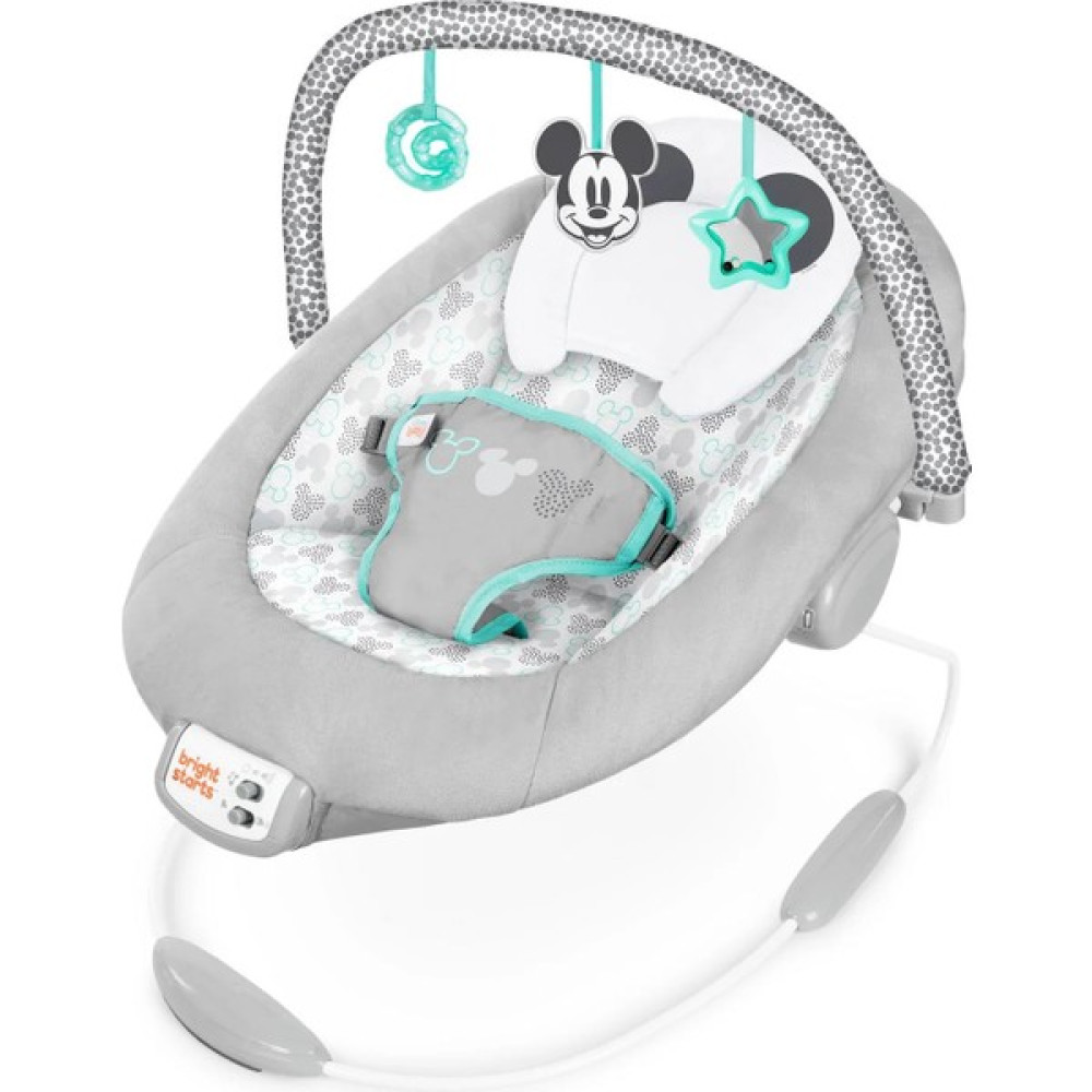 Bright Starts Mickey Mouse Titreşimli Ana Kucağı Gri - Renkli Ana Kucağı ve Oto Koltuğu Fiyatı