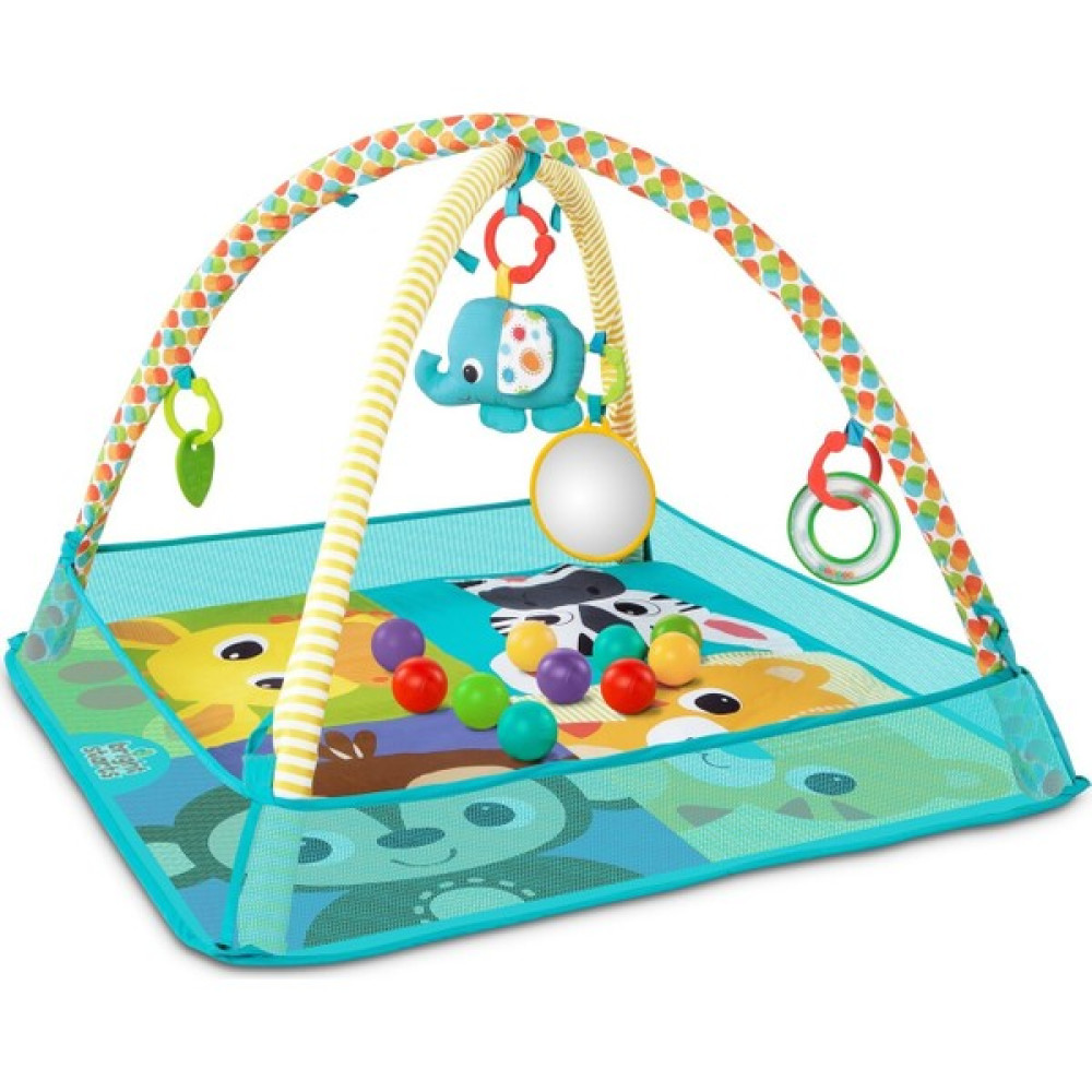 Bright Starts Top Havuzuna Dönüşebilen Oyun Halısı - 80 x 80 cm - Renkli Oyuncak Fiyatı