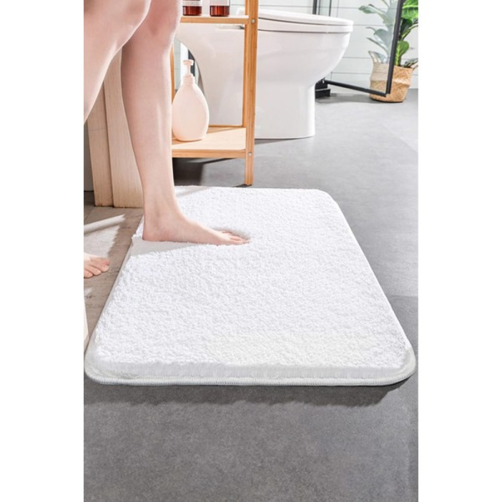 Brilla Home Deri Taban Tekli Post Peluş Banyo Paspası, Kaymaz Taban - Koyu - Gri - yok Klozet Takımı Fiyatı